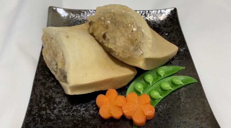 高野豆腐のテンペ詰め