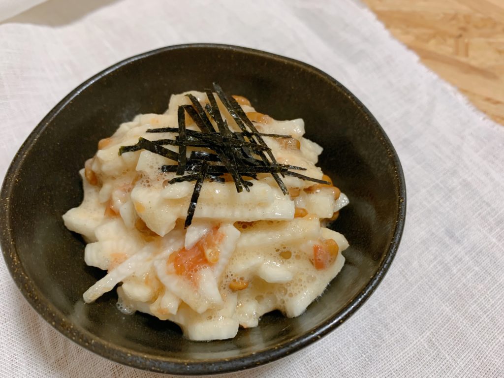 長芋と納豆の梅肉和え
