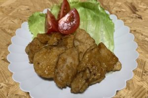 大豆ミートの照り焼き