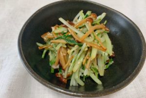 水菜ときのこのナムル