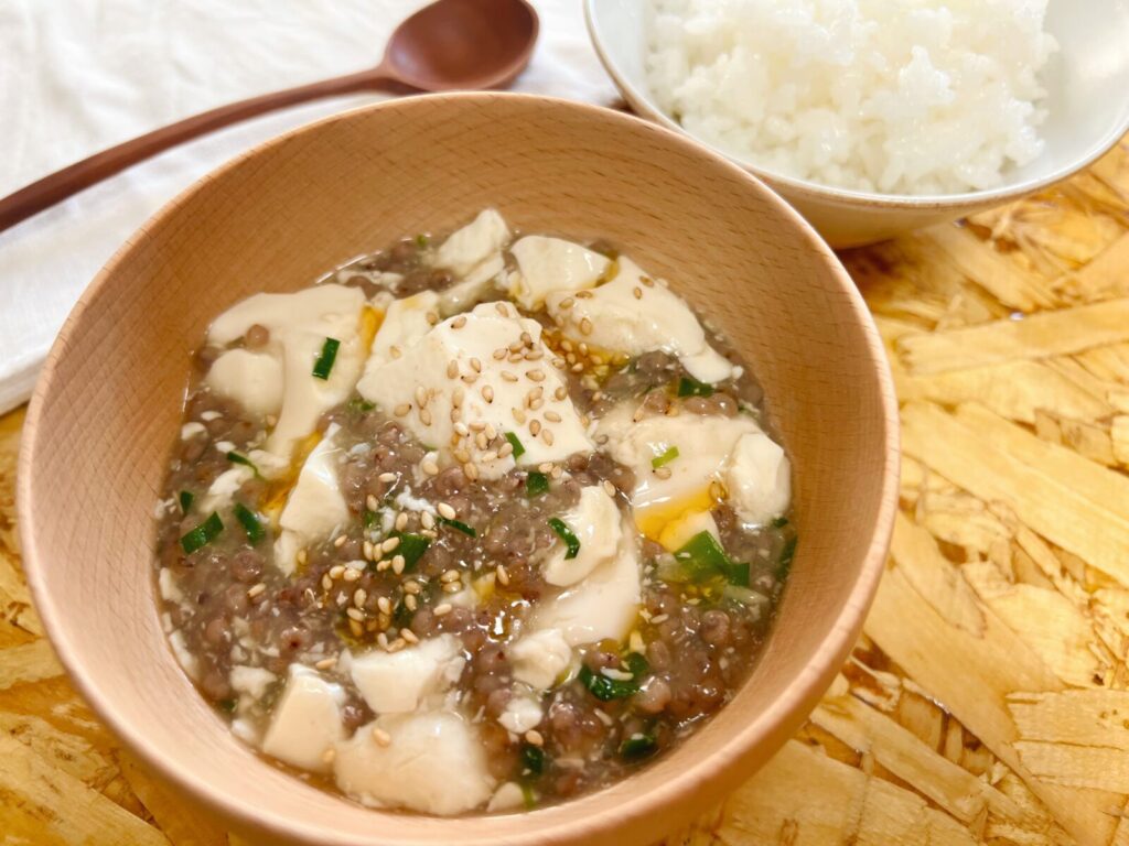 豆腐のたかきびあんかけ