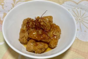 大豆ミートの油淋鶏（ユーリンチー）