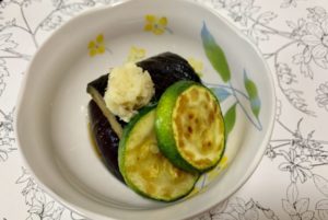 なすとズッキーニの揚げ浸し